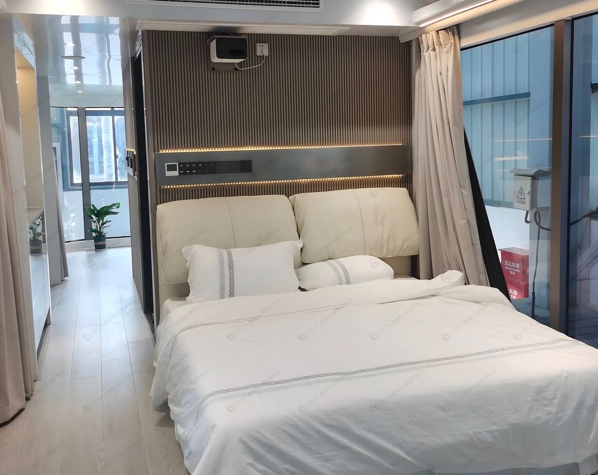 Capsule home bedroom interior